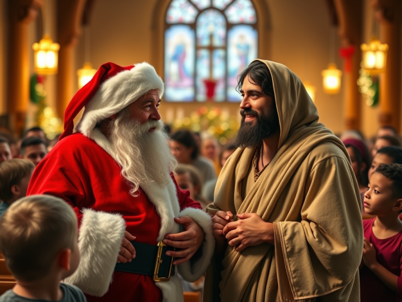 God’s Great Gift to All – or When Santa Met Jesus – A Christmas Eve&nbsp;Service